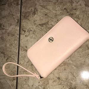 Light Pink Wallet with Wristband